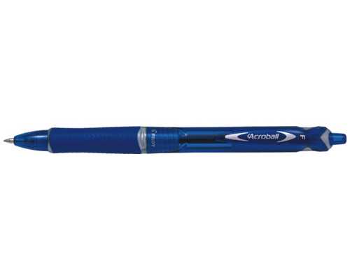 Шариковая авторучка PILOT Acroball синяя, линия 0,28 мм, грип