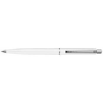 Шариковая авторучка SENATOR Point Polished синяя, линия 1 мм, белый корпус, пластик с металлическими деталями