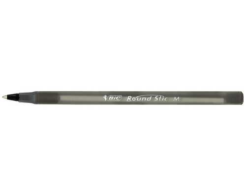 Одноразовая шариковая ручка BIC Round Stic Classic черная, линия 0,32 мм, на масляной основе