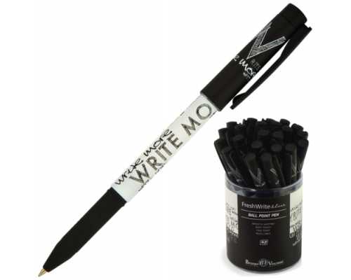 Шариковая ручка BRUNO VISCONTI FreshWrite Black & White синяя, 0,7мм