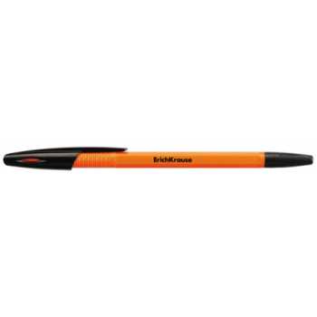 Шариковая ручка ERICH KRAUSE R-301 Orange Stick черная, линяя 0,35 мм