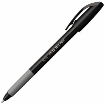 Шариковая ручка PENAC Stick Ball черная, линия 0,35 мм, на масляной основе, грип