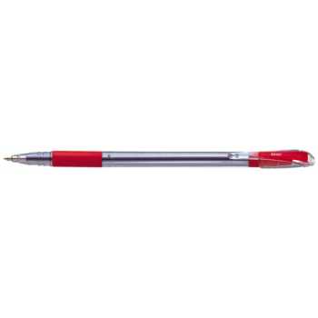 Шариковая ручка PENTEL TKO красная, линия 0,27 мм, на масляной основе, грип