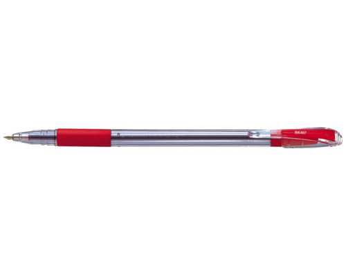 Шариковая ручка PENTEL TKO красная, линия 0,27 мм, на масляной основе, грип