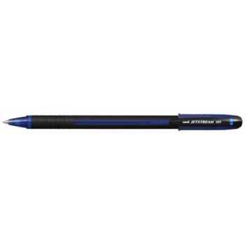 Шариковая ручка UNI Jetstream 101 синяя, линия 0,35 мм, на масляной основе, грип