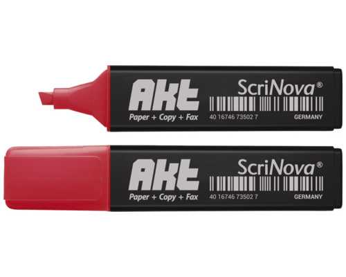 Текстовыделитель SCRINOVA Akt красный