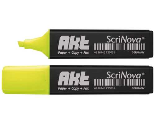 Текстовыделитель SCRINOVA Akt желтый