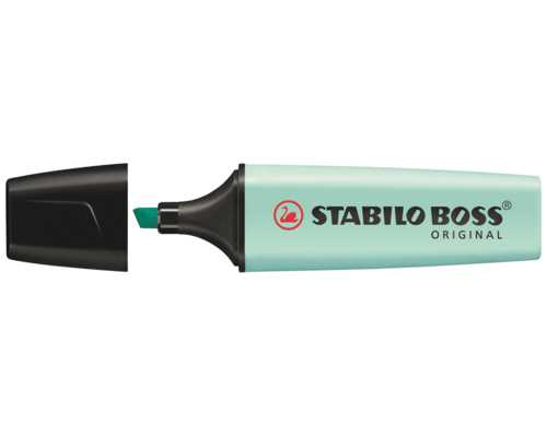 Текстовыделитель STABILO Boss Original Pastel, бирюзовый