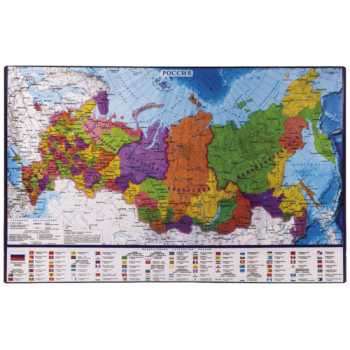 Подложка для письма карта РФ, 38 х 59 см